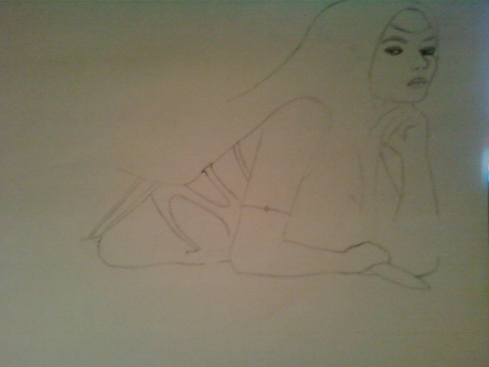 Diosa Etain B/N dibujo Diosa Etain B/N dibujo