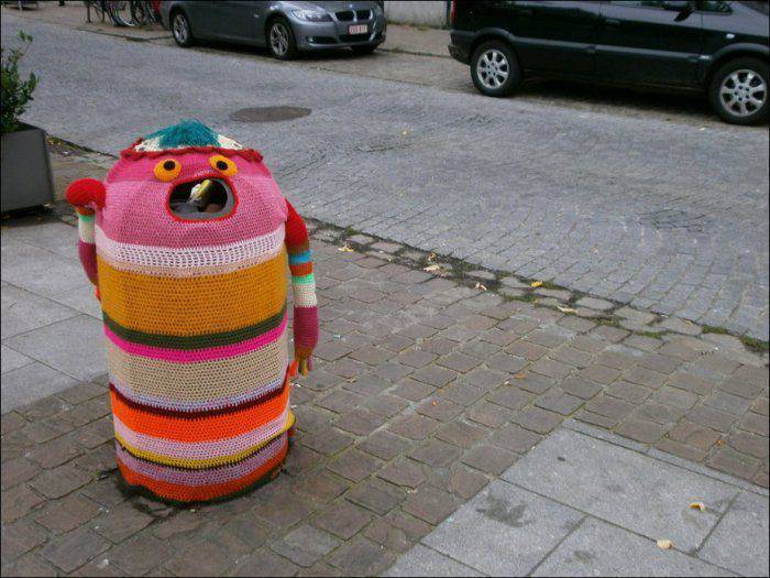 Street art: włóczka 10