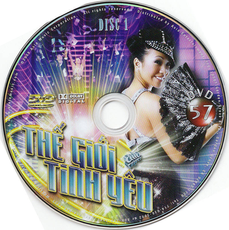 Chương Trình Ca Nhạc Asia 57 - Thế Giới Tình Yêu - DVD9 Chương Trình Ca Nhạc Asia 57 - Thế Giới Tình Yêu - DVD9