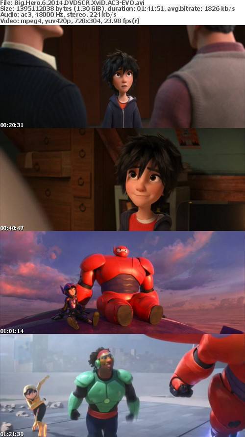 Big Hero 6 2014 DVDSCR XviD AC3-EVO Big Hero 6 2014 DVDSCR XviD AC3-EVO