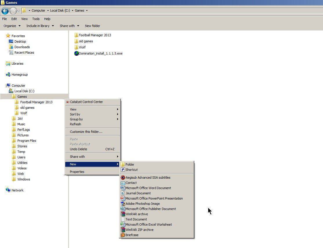 root directory of c drive