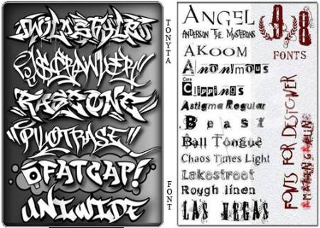 Tattoo You. Piel Script released by Sudtipos. 01.11.2010 um 19:08 11:157 Graffiti Fonts + Distorted Fonts Pack » Script. Author: BuYcKi | 9-11-2010, 