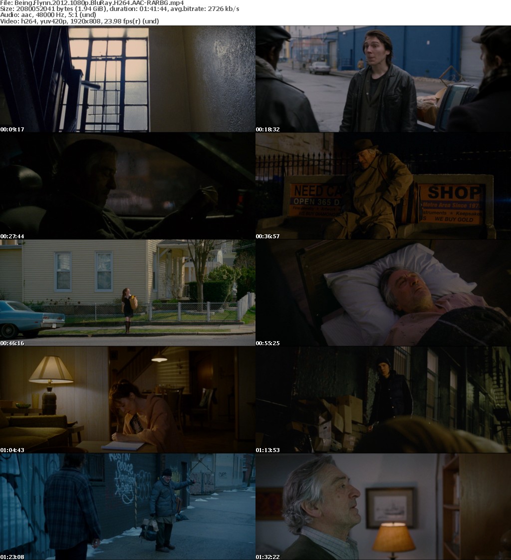 Being Flynn 2012 1080p BluRay H264 AAC-RARBG Being Flynn 2012 1080p BluRay H264 AAC-RARBG