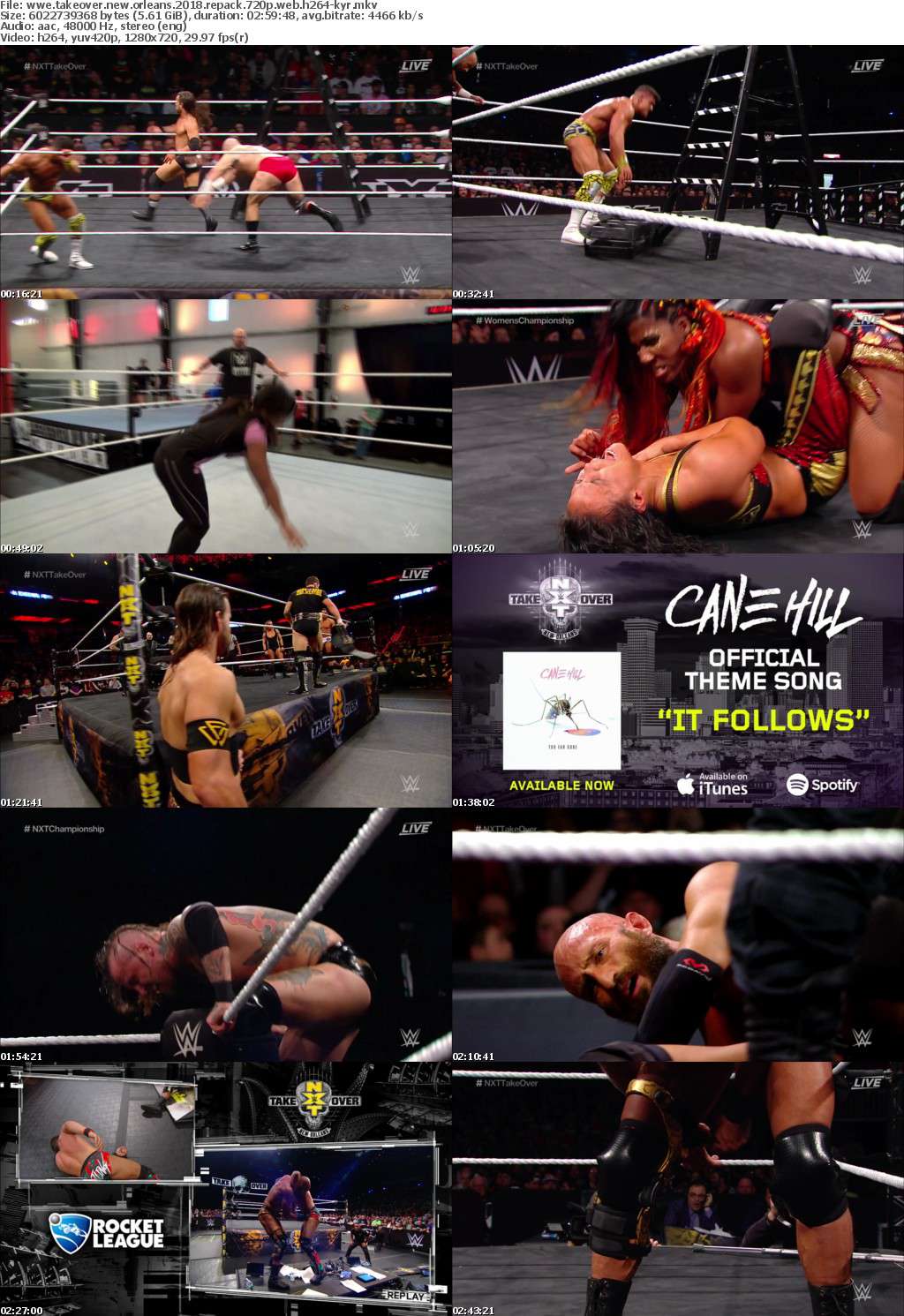 WWE NXT Takeover New Orleans 2018 REPACK 720p WEB h264-KYR WWE NXT Takeover New Orleans 2018 REPACK 720p WEB h264-KYR