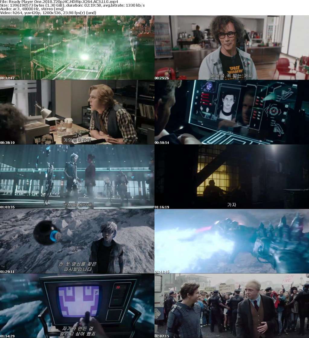 Ready Player One 2018 720p HC HDRip X264 AC3 LLG Ready Player One 2018 720p HC HDRip X264 AC3 LLG