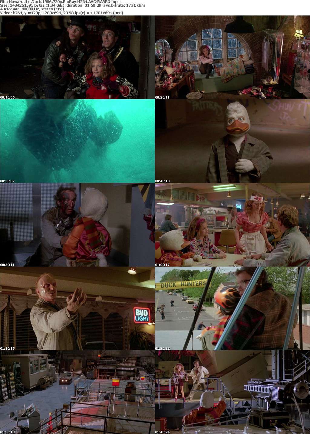 Howard the Duck 1986 720p BluRay H264 AAC-RARBG Howard the Duck 1986 720p BluRay H264 AAC-RARBG