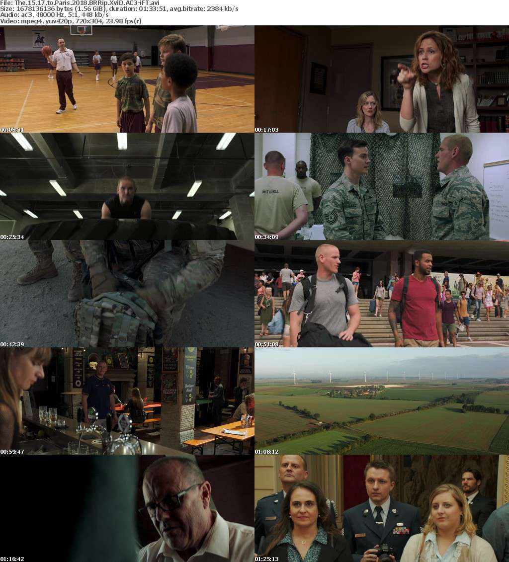 The 15 17 to Paris 2018 BRRip XviD AC3-iFT The 15 17 to Paris 2018 BRRip XviD AC3-iFT