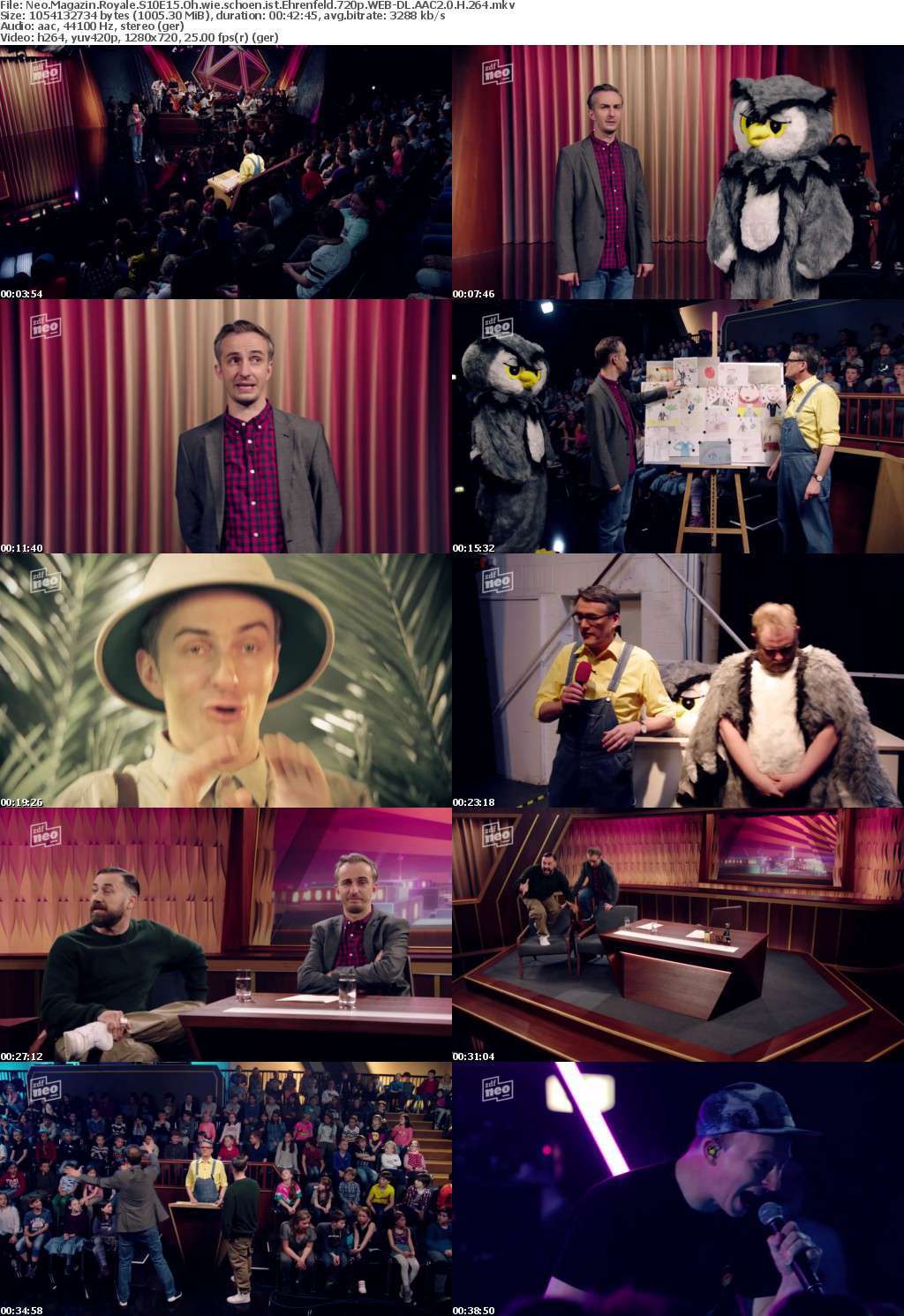Neo Magazin Royale S10E15 Oh wie schoen ist Ehrenfeld 720p WEB-DL AAC2 0 H 264 Neo Magazin Royale S10E15 Oh wie schoen ist Ehrenfeld 720p WEB-DL AAC2 0 H 264