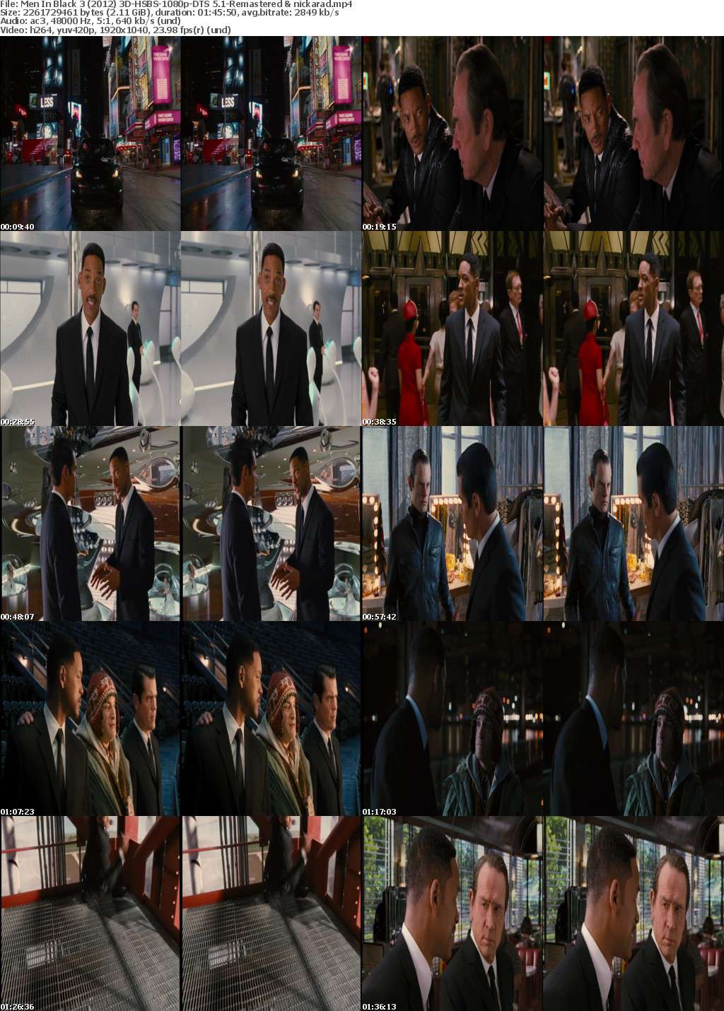 Men In Black 3 (2012) 3D HSBS 1080p BluRay AC3 Remastered-nickarad