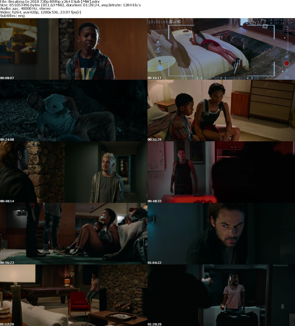 Breaking In (2018) 720p BRRip x264 ESub MW