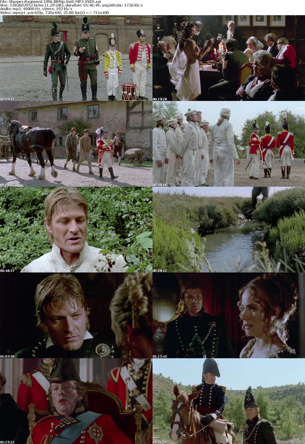 Sharpes Regiment 1996 BRRip XviD MP3-XVID Sharpes Regiment 1996 BRRip XviD MP3-XVID
