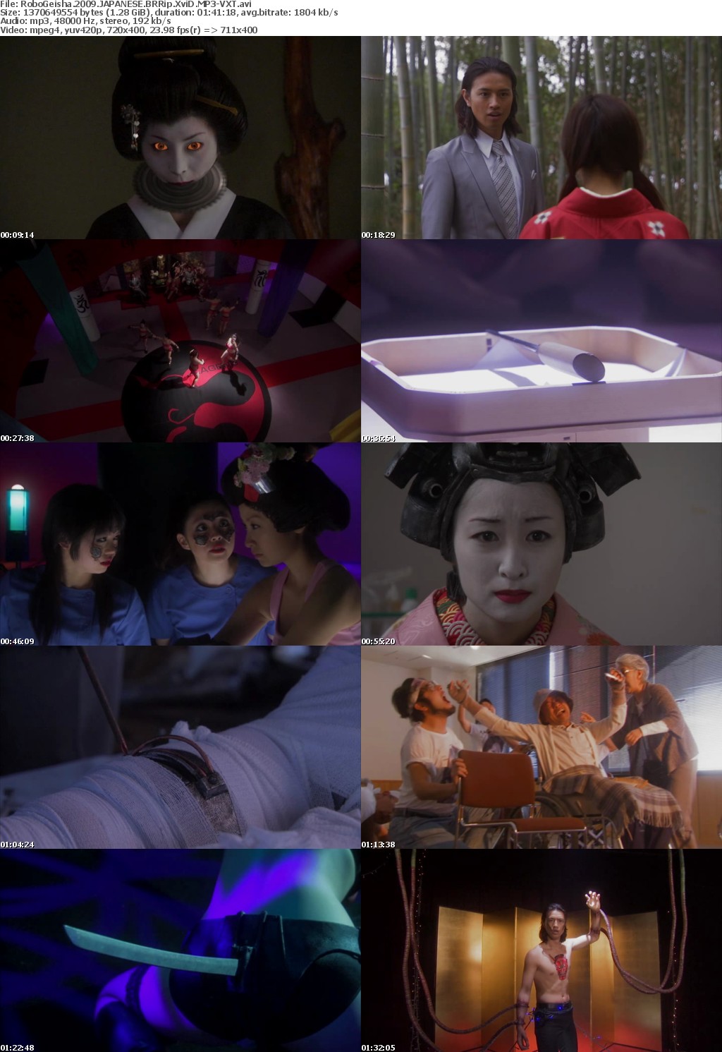 RoboGeisha 2009 JAPANESE BRRip XviD MP3-VXT RoboGeisha 2009 JAPANESE BRRip XviD MP3-VXT