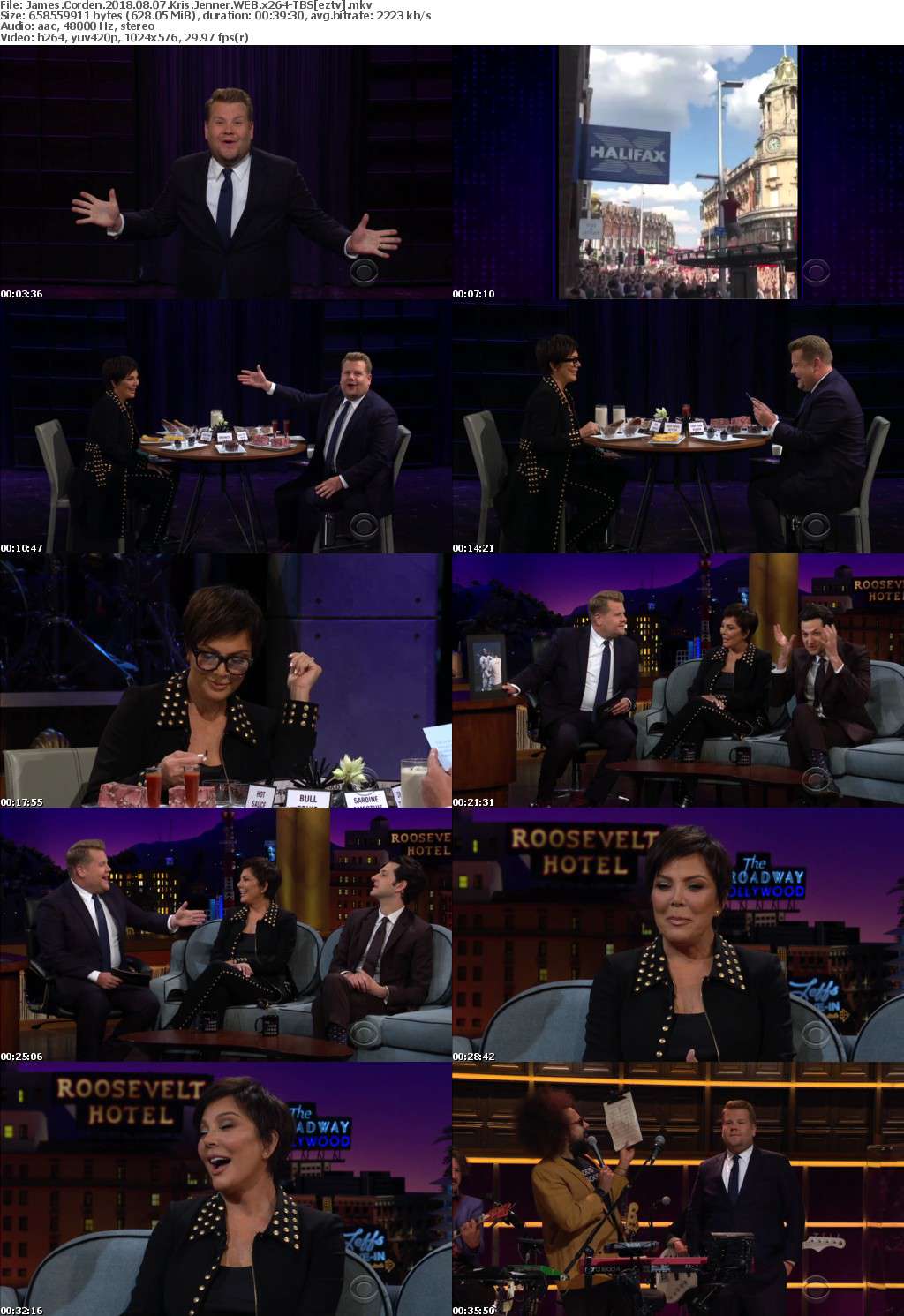 James Corden (2018) 08 07 Kris Jenner WEB x264-TBS