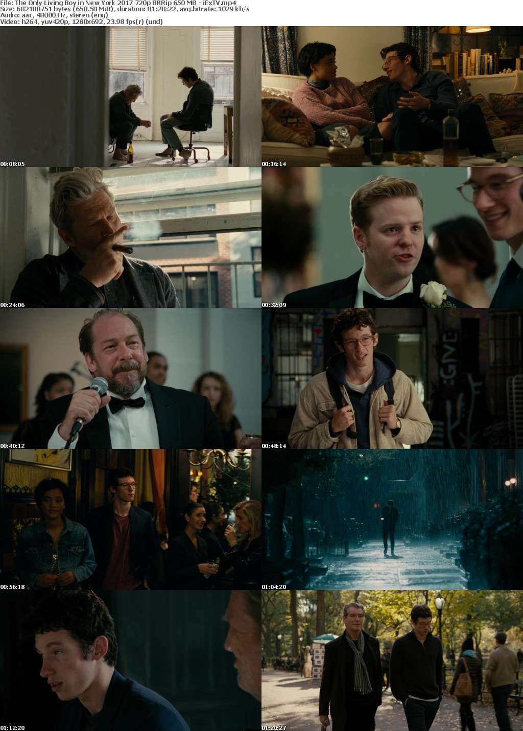 The Only Living Boy in New York (2017) 720p BRRip 650 MB - iExTV