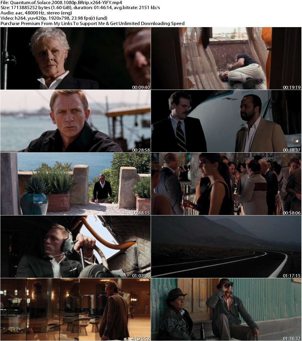 Quantum of Solace (2008) 1080p BluRay x264-YIFY