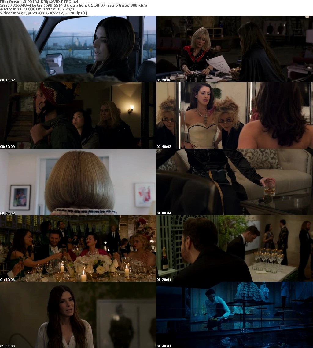 Oceans 8 (2018) HDRip XViD-ETRG