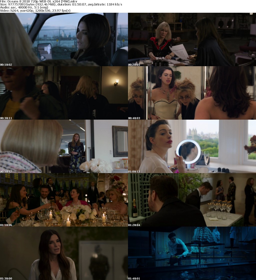 Ocean's Eight (2018) 720p WEB-DL x264 MW