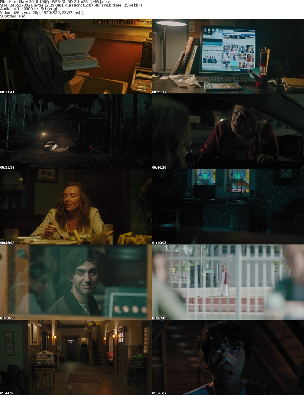 Hereditary (2018) 1080p WEB-DL DD 5.1 x264 MW