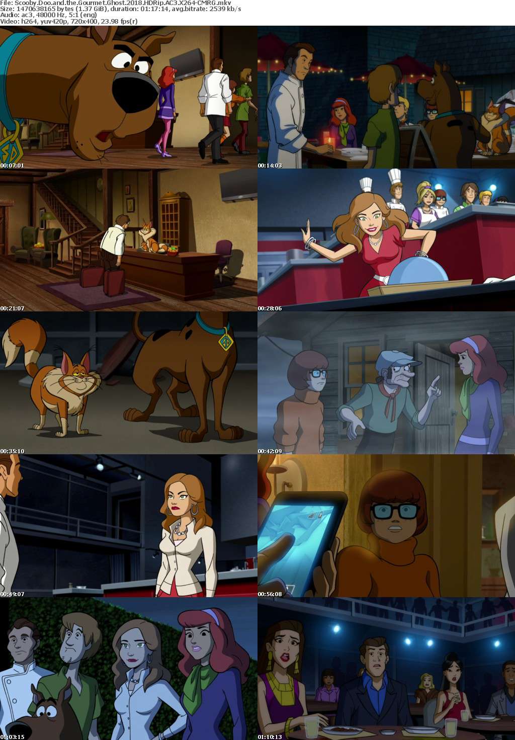 Scooby Doo and the Gourmet Ghost (2018) HDRip AC3 X264-CMRG