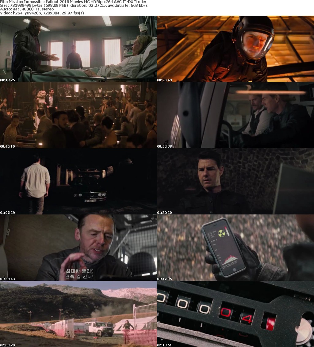 Mission Impossible - Fallout (2018) Movies HC HDRip x264 AAC with Sample Mission Impossible - Fallout (2018) Movies HC HDRip x264 AAC with Sample