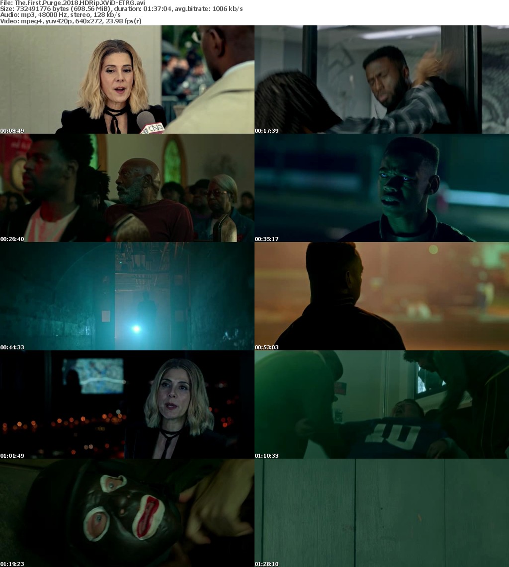 The First Purge (2018) HDRip XViD-ETRG