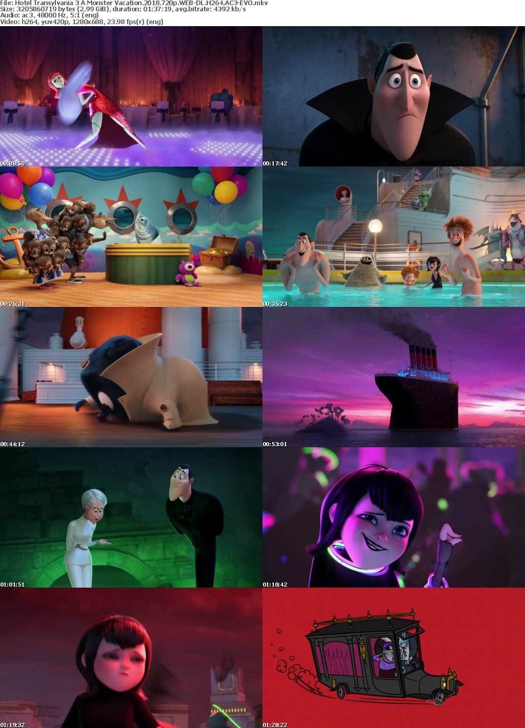 Hotel Transylvania 3 A Monster Vacation (2018) 720p WEB-DL H264 AC3-EVO