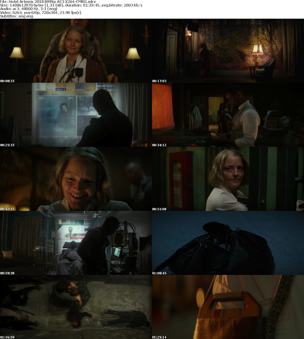 Hotel Artemis (2018) BRRip AC3 X264-CMRG