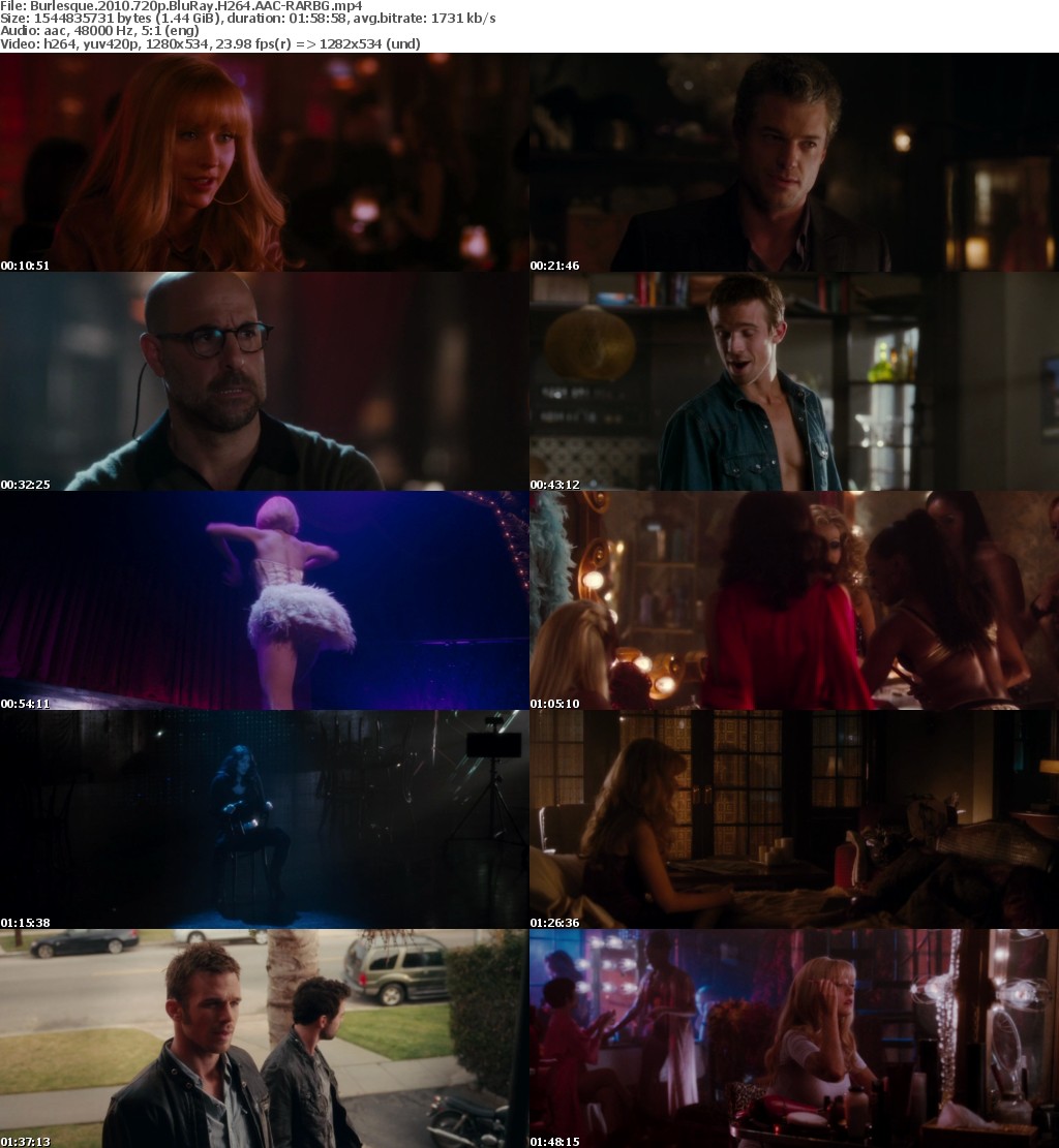 Burlesque (2010) 720p BluRay H264 AAC-RARBG