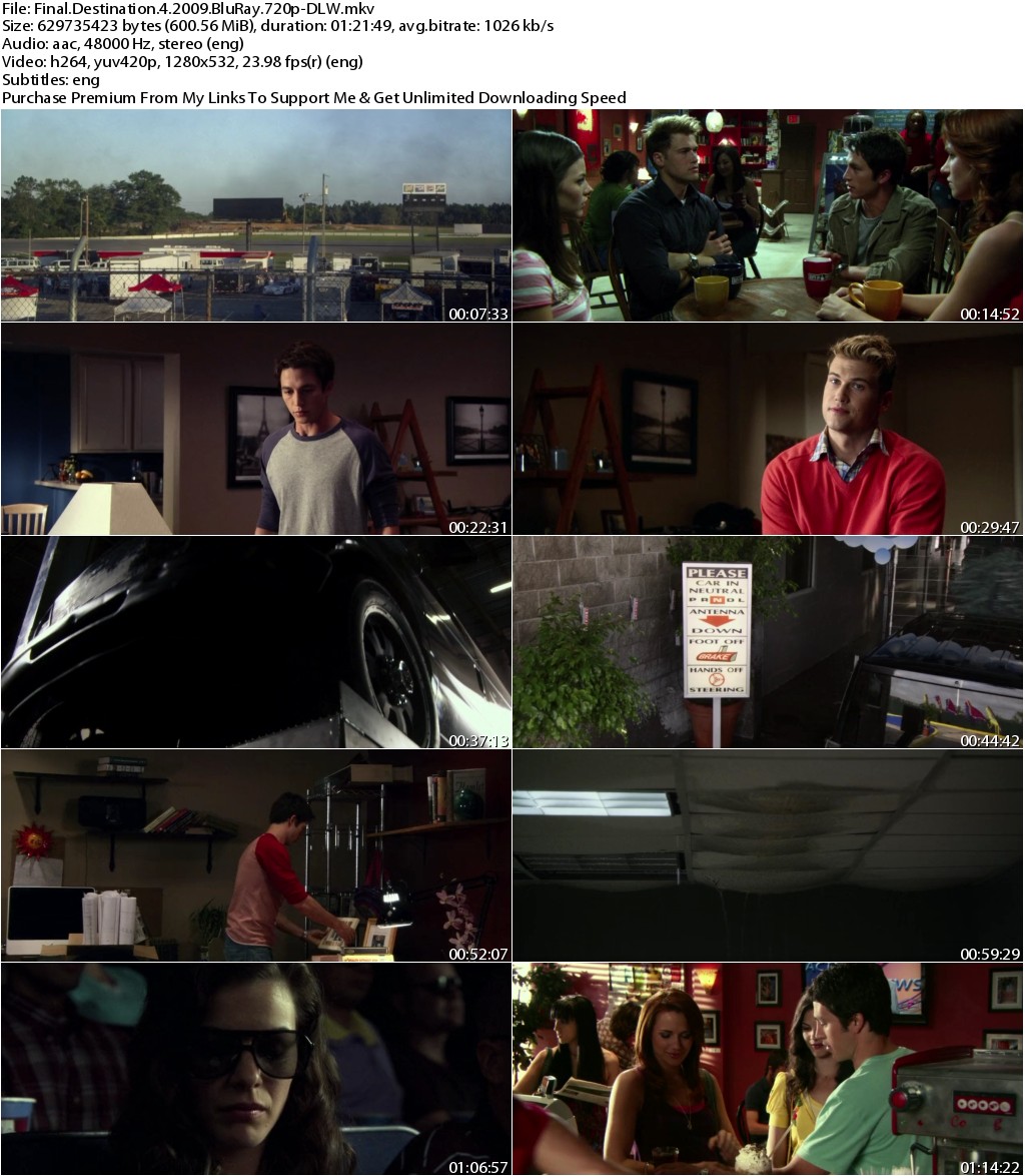 Final Destination 4 (2009) 720p BluRay x264-DLW