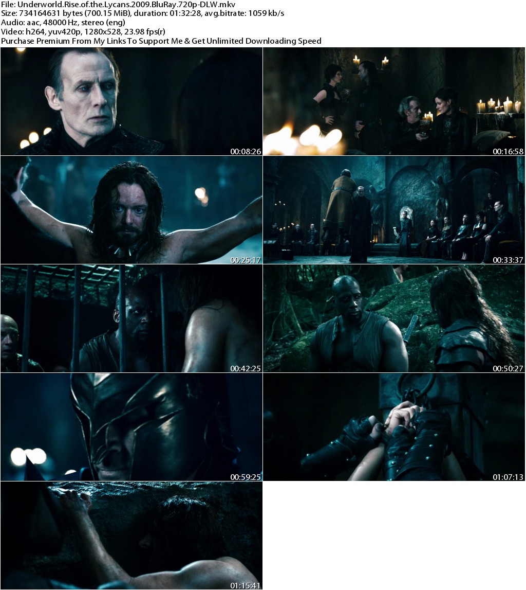 Underworld Rise of the Lycans (2009) 720p BluRay x264-DLW