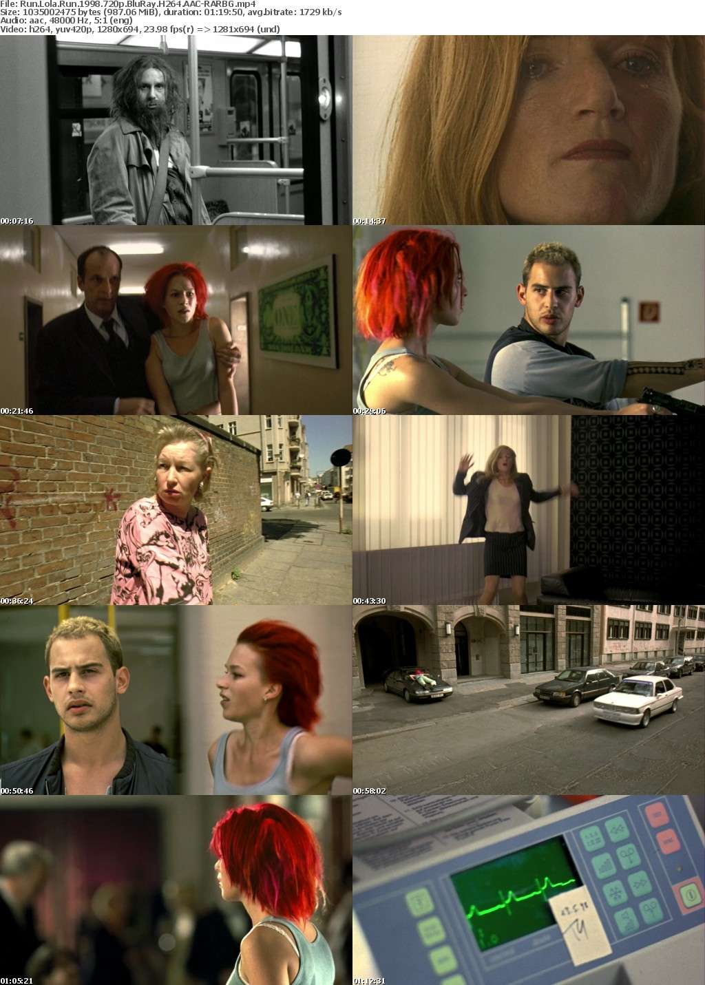 Run Lola Run (1998) 720p BluRay H264 AAC-RARBG