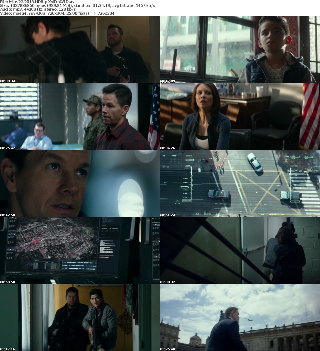 Mile 22 (2018) HDRip XviD-AVID