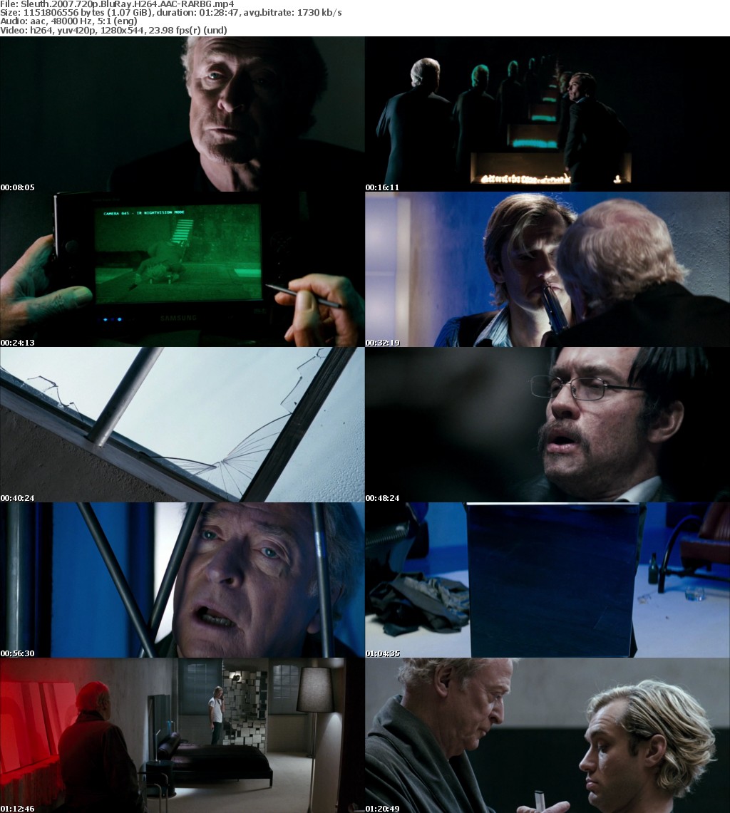 Sleuth (2007) 720p BluRay H264 AAC-RARBG