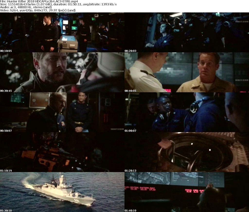 Hunter Killer (2018) HDCAM x264 AC3-ETRG