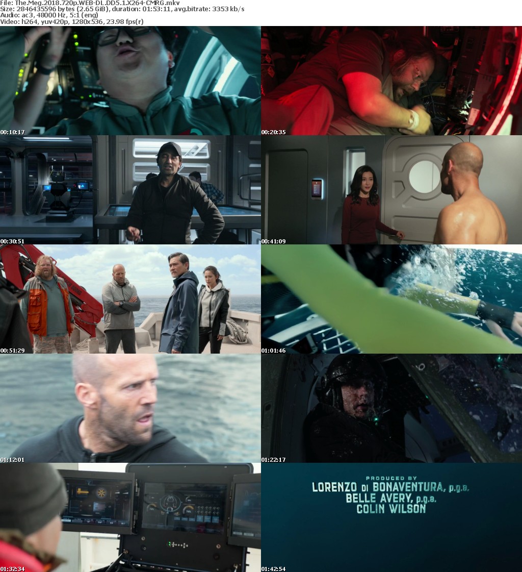 The Meg (2018) 720p WEB-DL DD5.1 X264-CMRG