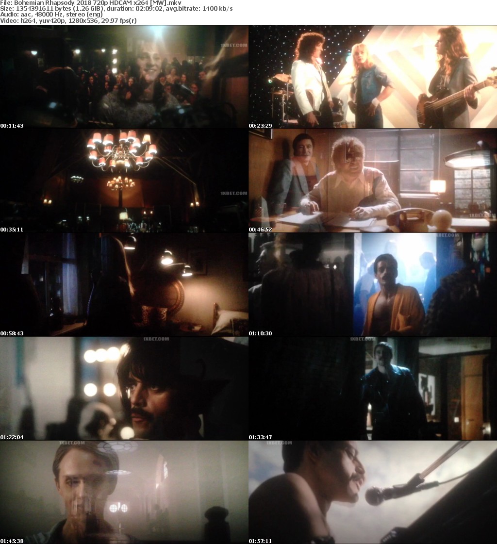 Bohemian Rhapsody (2018) 720p HDCAM x264 MW