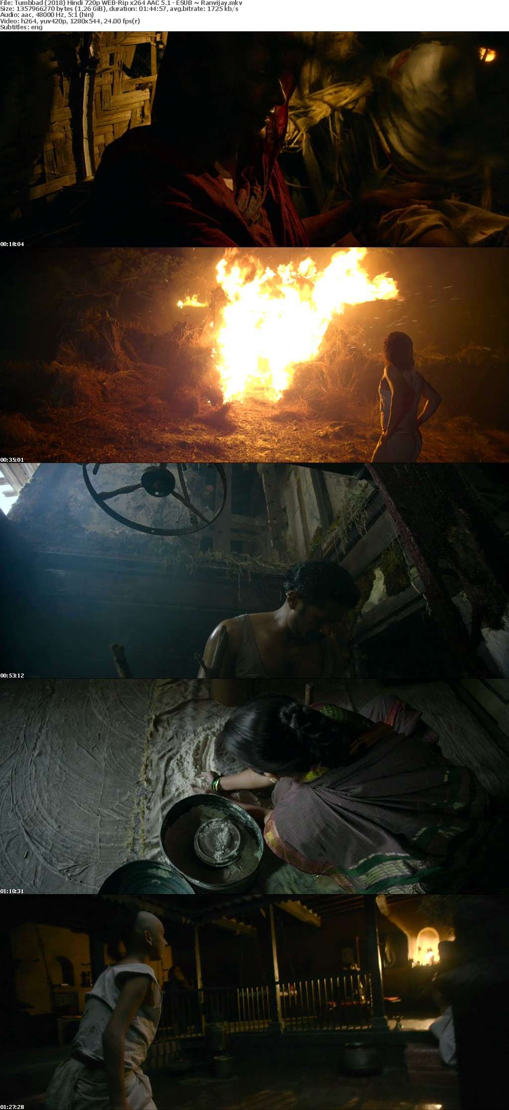 Tumbbad (2018) Hindi 720p WEB-Rip x264 AAC 5 1 - ESUB ~ Ranvijay Tumbbad (2018) Hindi 720p WEB-Rip x264 AAC 5 1 - ESUB ~ Ranvijay