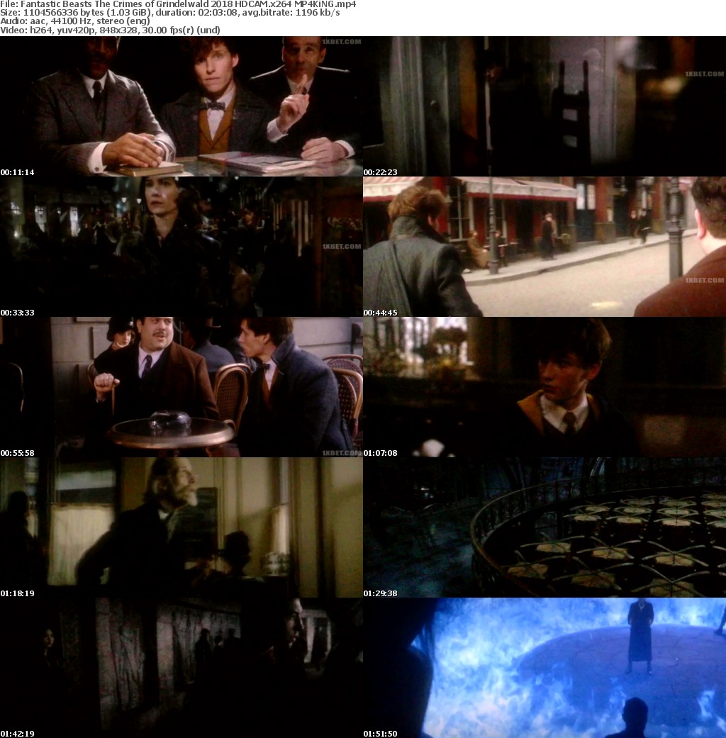 Fantastic Beasts The Crimes of Grindelwald (2018) HDCAM x264 MP4KiNG