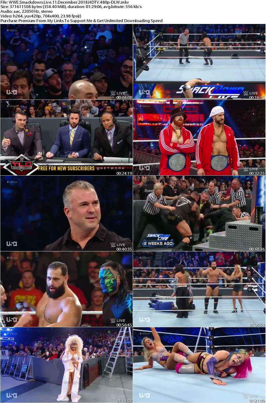 WWE Smackdown Live 11 December 2018 HDTV 480p-DLW