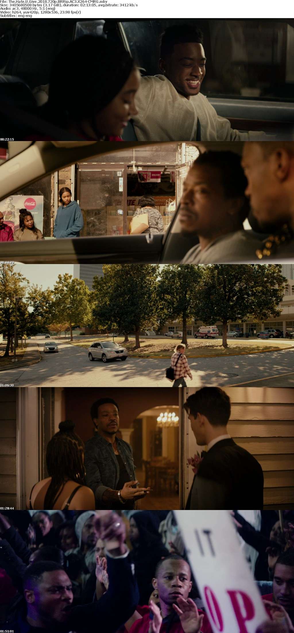 The Hate U Give 2018 720p BRRip AC3 X264-CMRG The Hate U Give 2018 720p BRRip AC3 X264-CMRG