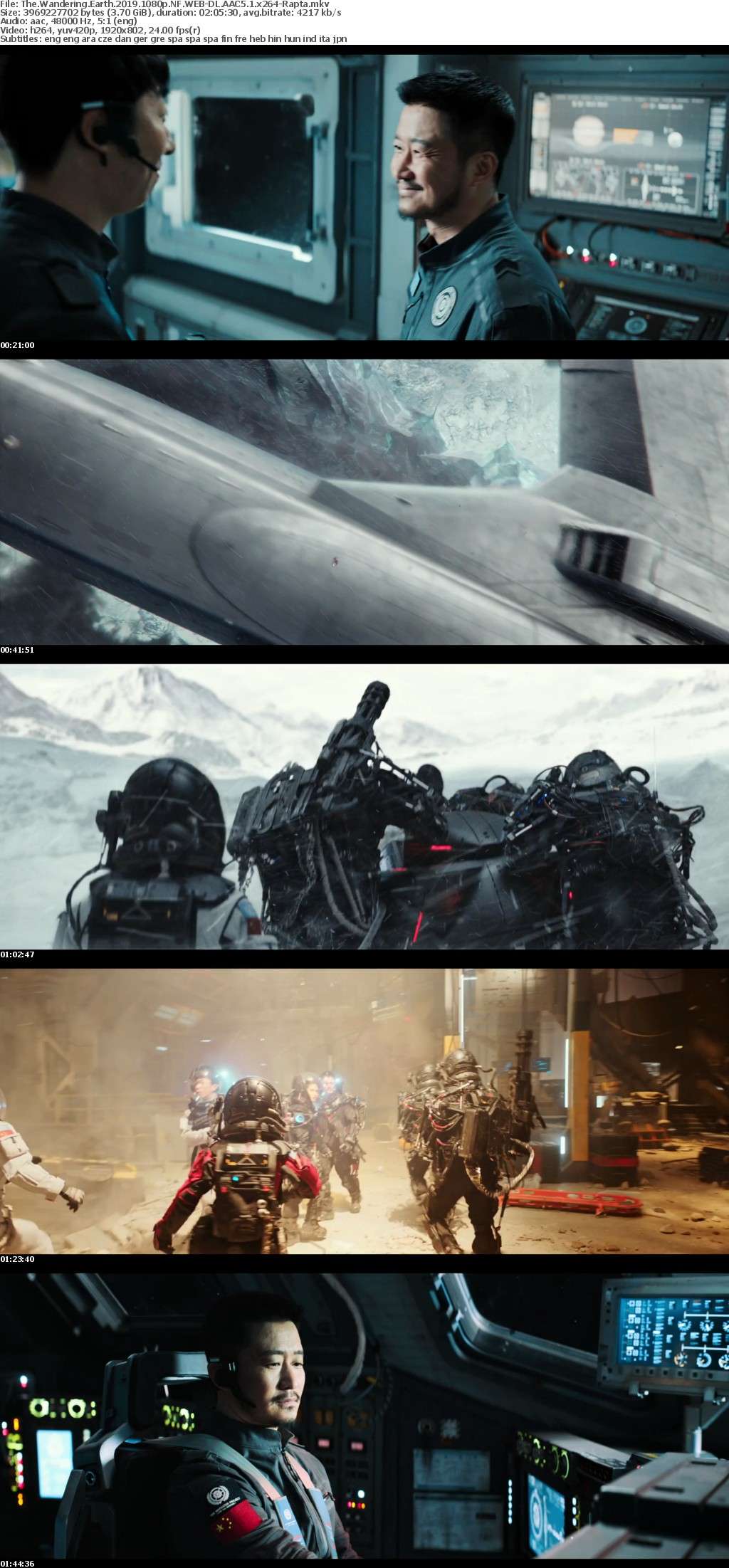 The Wandering Earth 2019 1080p NF WEB-DL AAC5 1 x264-Rapta The Wandering Earth 2019 1080p NF WEB-DL AAC5 1 x264-Rapta