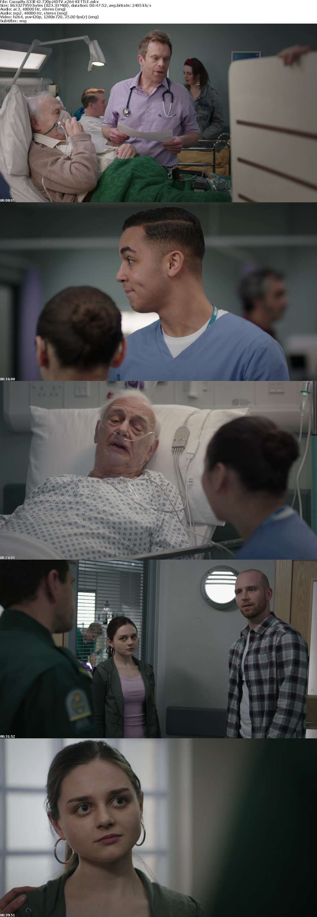 Casualty S33E42 720p HDTV x264-KETTLE Casualty S33E42 720p HDTV x264-KETTLE