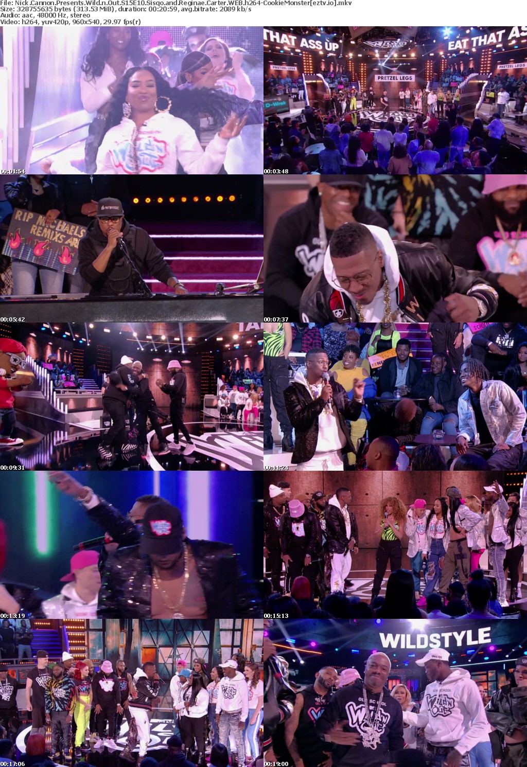 Nick Cannon Presents Wild n Out S15E10 Sisqo and Reginae Carter WEB h264-CookieMonster