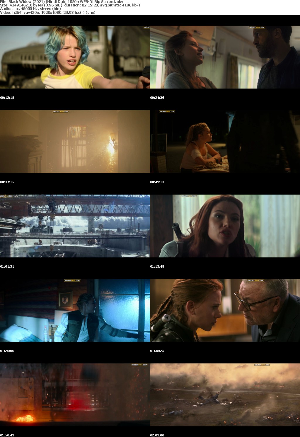 Black Widow (2021) Hindi Dub 1080p WEB-DLRip Saicord