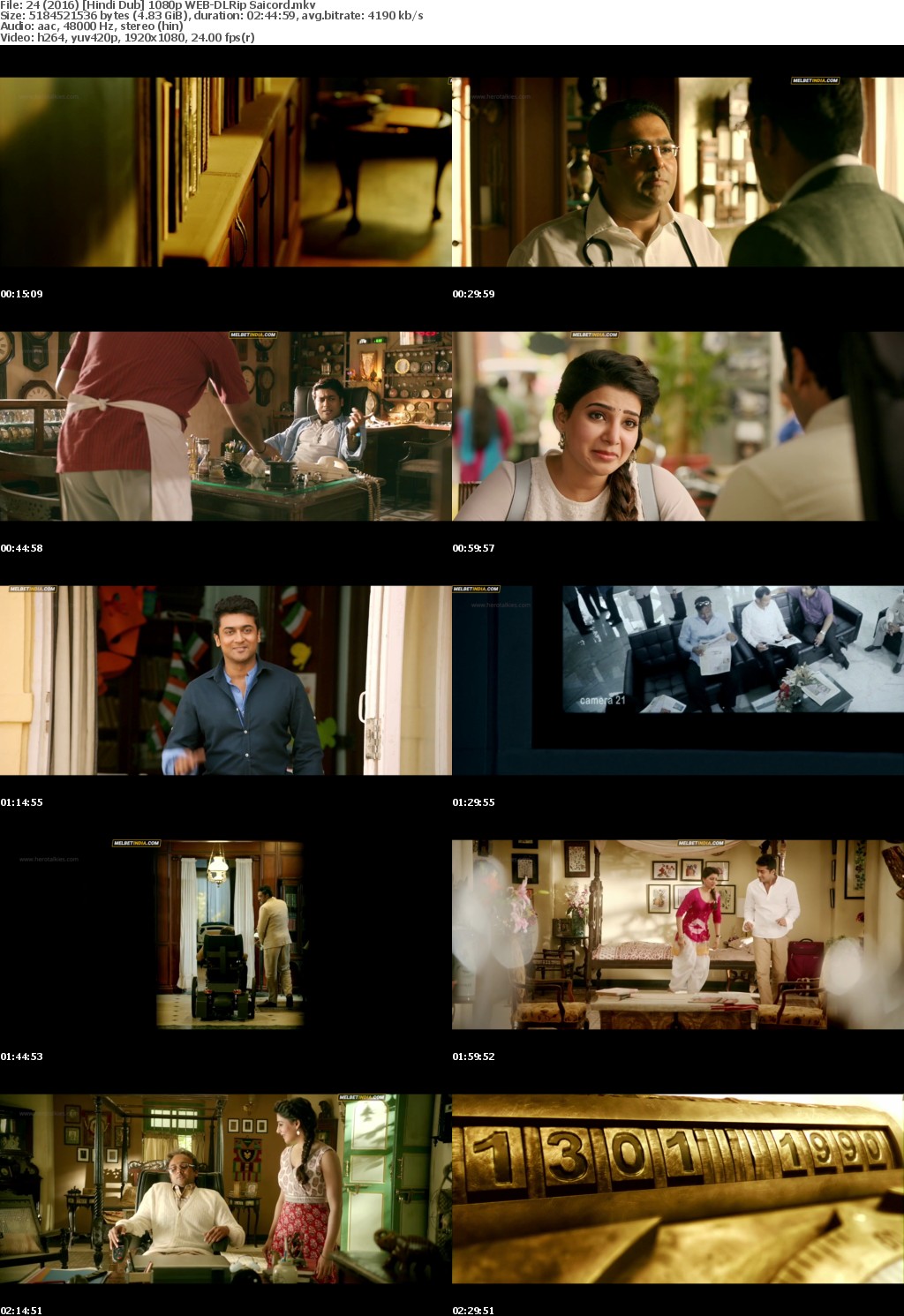 24 (2016) Hindi Dub 1080p WEB-DLRip Saicord