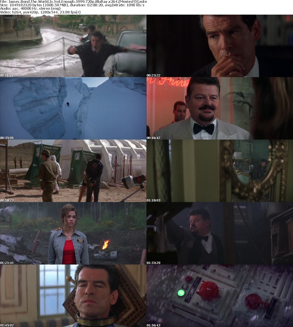 James Bond The World Is Not Enough 1999 720p BluRay x264 MoviesFD