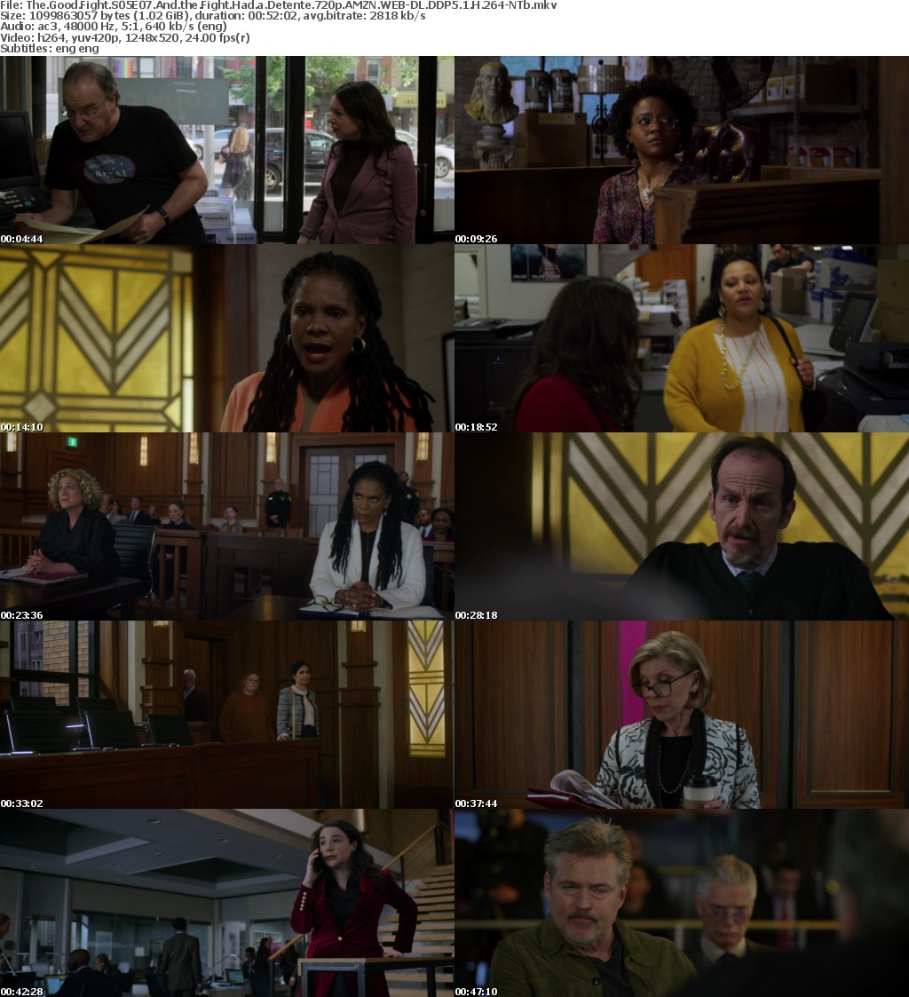The Good Fight S05E07 And the Fight Had a Detente 720p AMZN WEBRip DDP5 1 x264-NTb