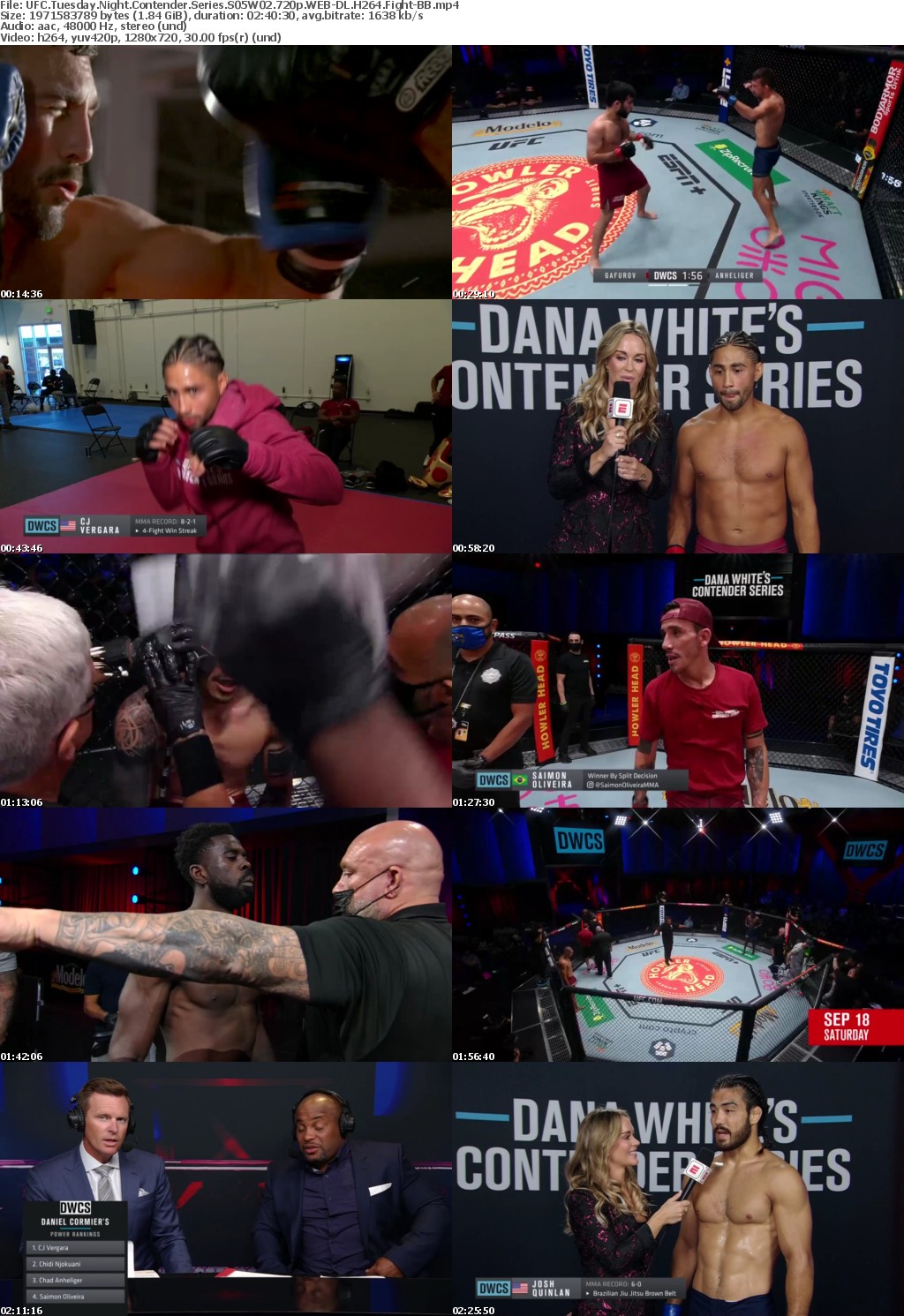 UFC Tuesday Night Contender Series S05W02 720p WEB-DL H264 Fight-BB
