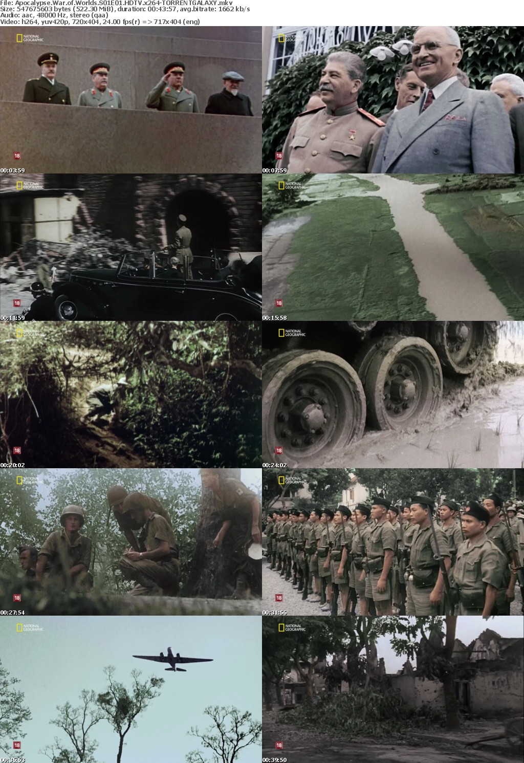 Apocalypse War of Worlds S01E01 HDTV x264-GALAXY