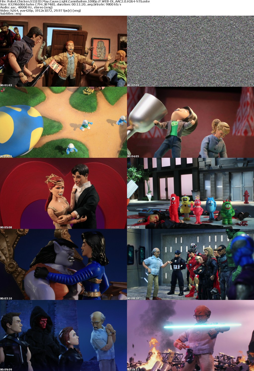 Robot Chicken S11E03 May Cause Light Cannibalism 1080p WEB-DL AAC2 0 H264-NTb